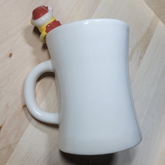 Disney Winnie the Pooh Ho Ho Ho Coffee Mug with Winnie Figurine Santa Pooh - Picture 7 of 12